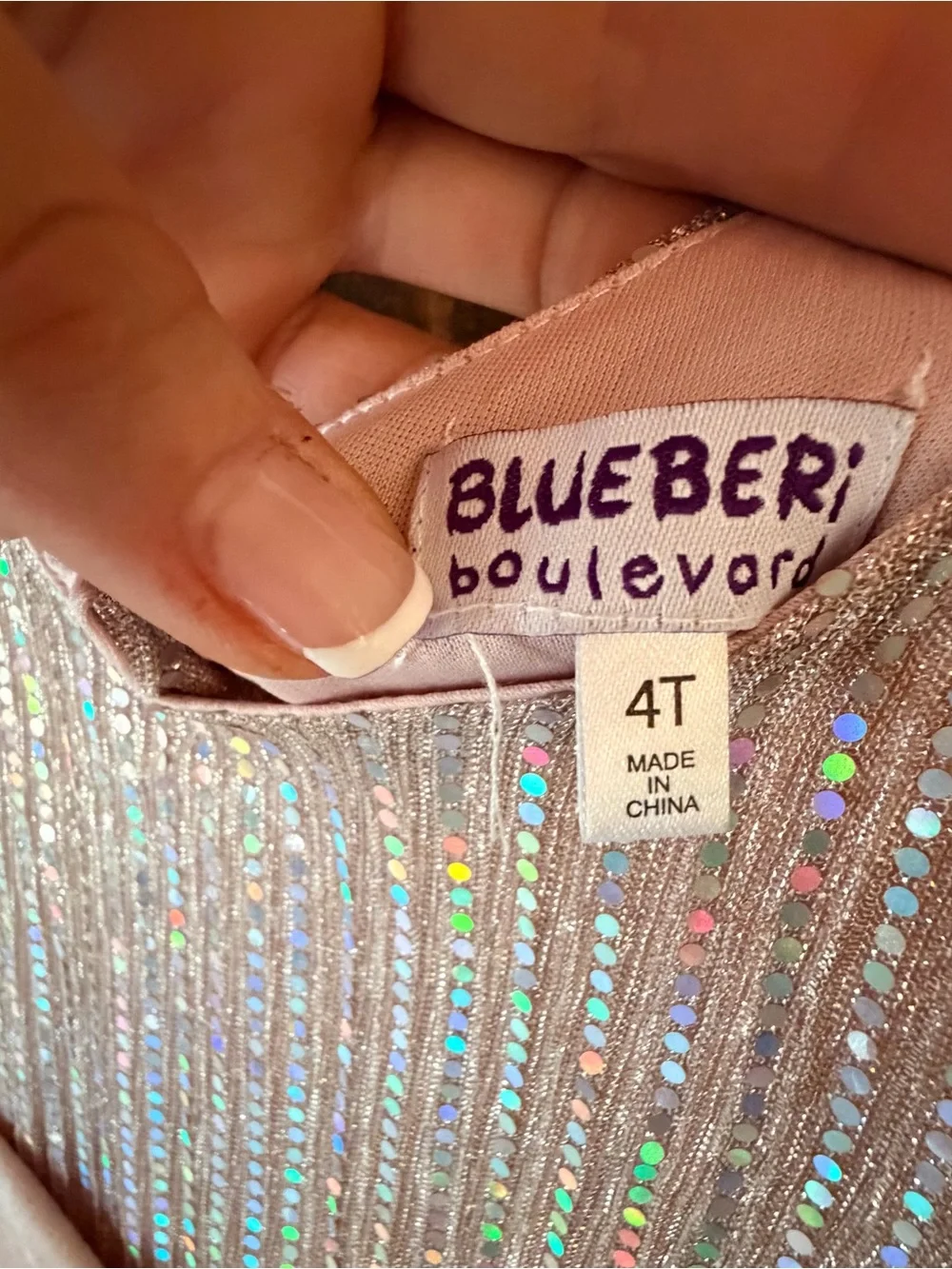 Blueberi Boulevard Girls Shimmer Party Dress – Size 4T